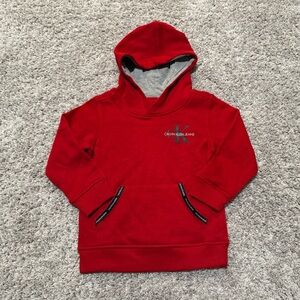 Calvin Klein Jeans Kids Red Hoodie